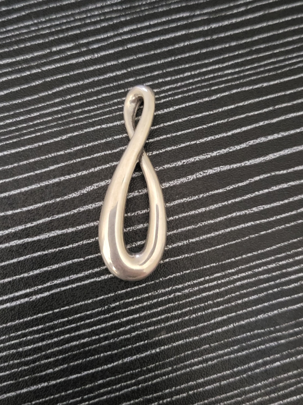 James Avery Retired Infinity Drop Pendant